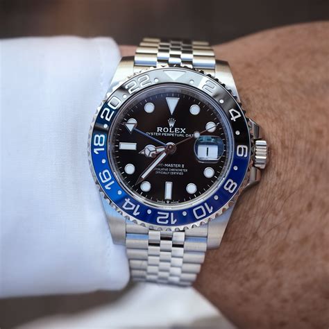 rolex gmt master 2 schwarz eingestellt|Rolex GMT Master 2 batgirl.